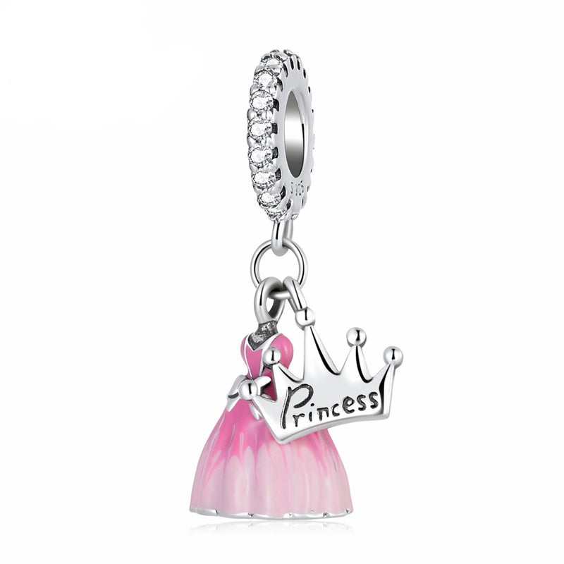 Sterling Silver Princess Hypoallergenic Dangle Charm