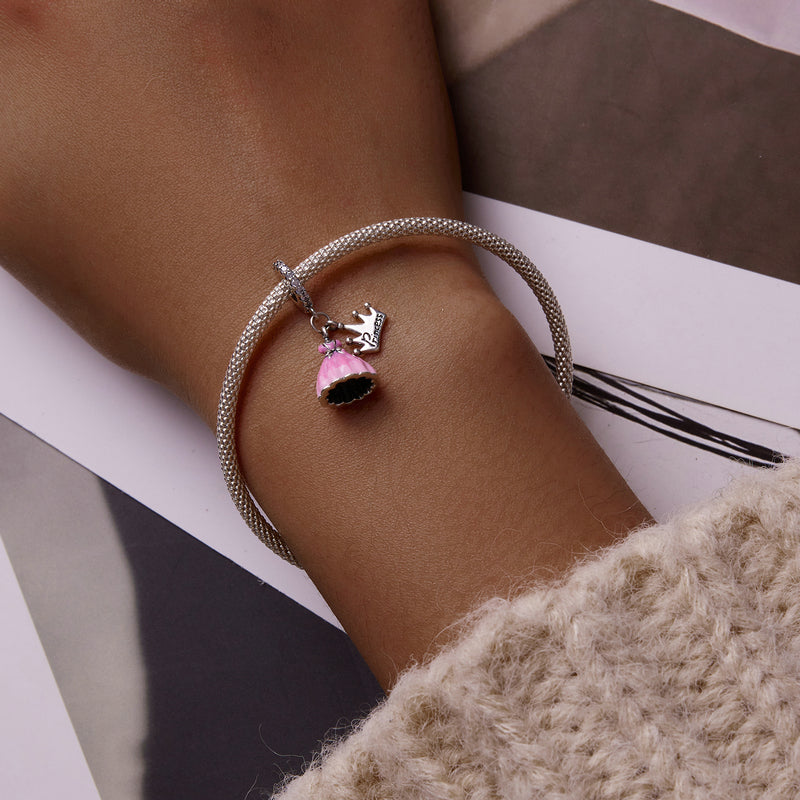 Sterling Silver Princess Hypoallergenic Dangle Charm