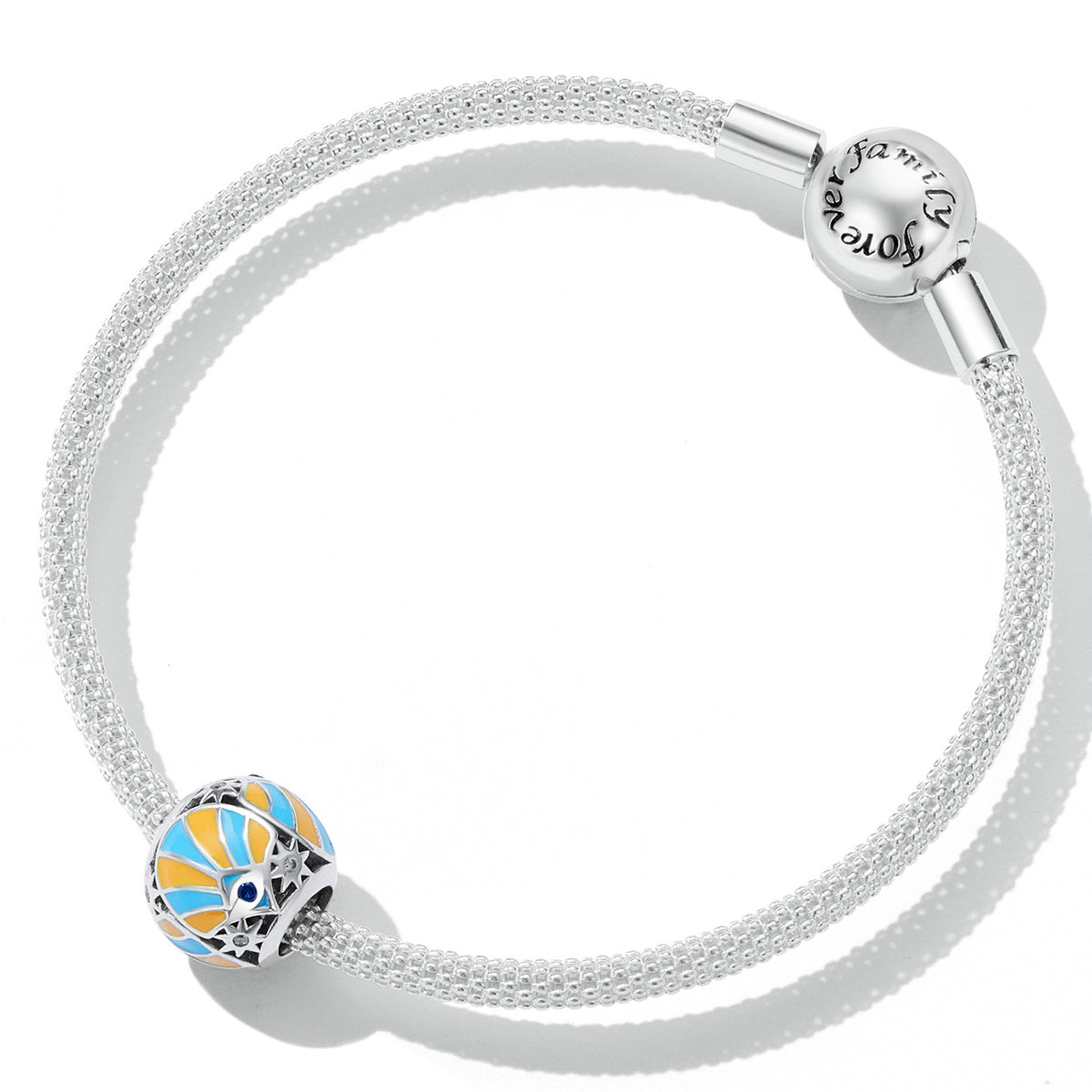 Sterling Silver Star Eye Hypoallergenic Bead Charm