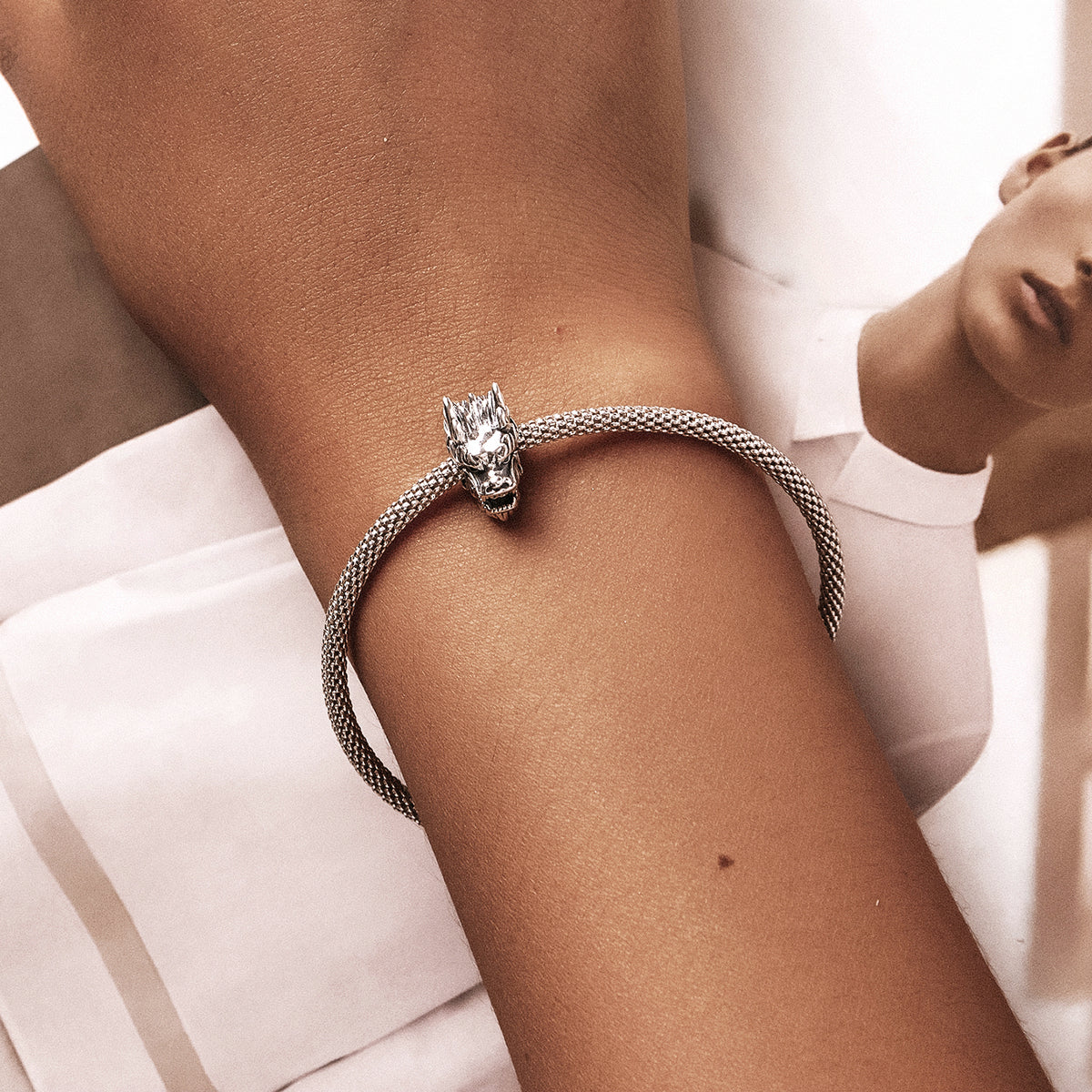 Sterling Silver Dragon Hypoallergenic Bead Charm