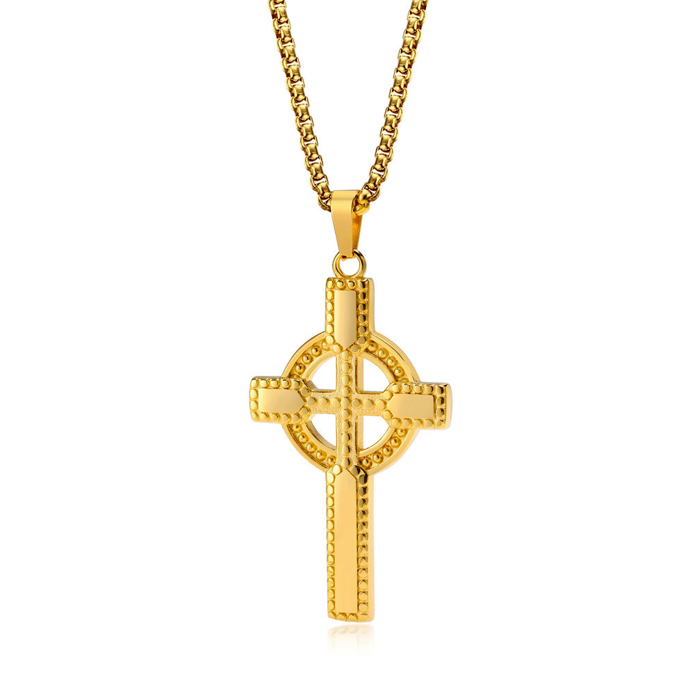 Stainless Steel Celtic Cross Necklace