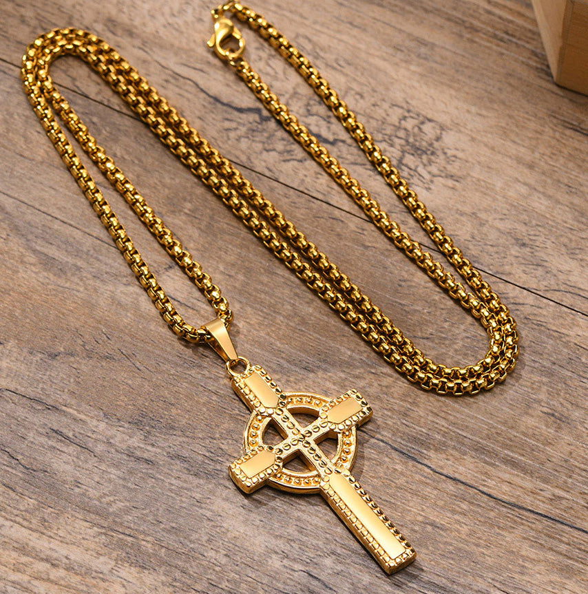 Stainless Steel Celtic Cross Necklace