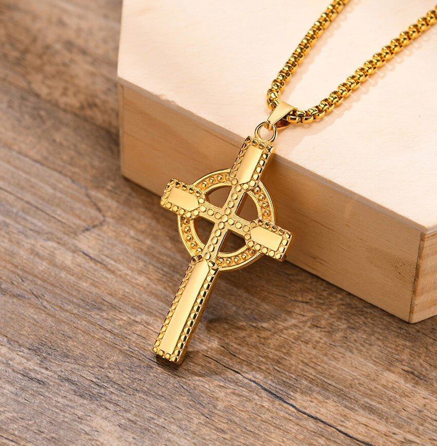 Stainless Steel Celtic Cross Necklace