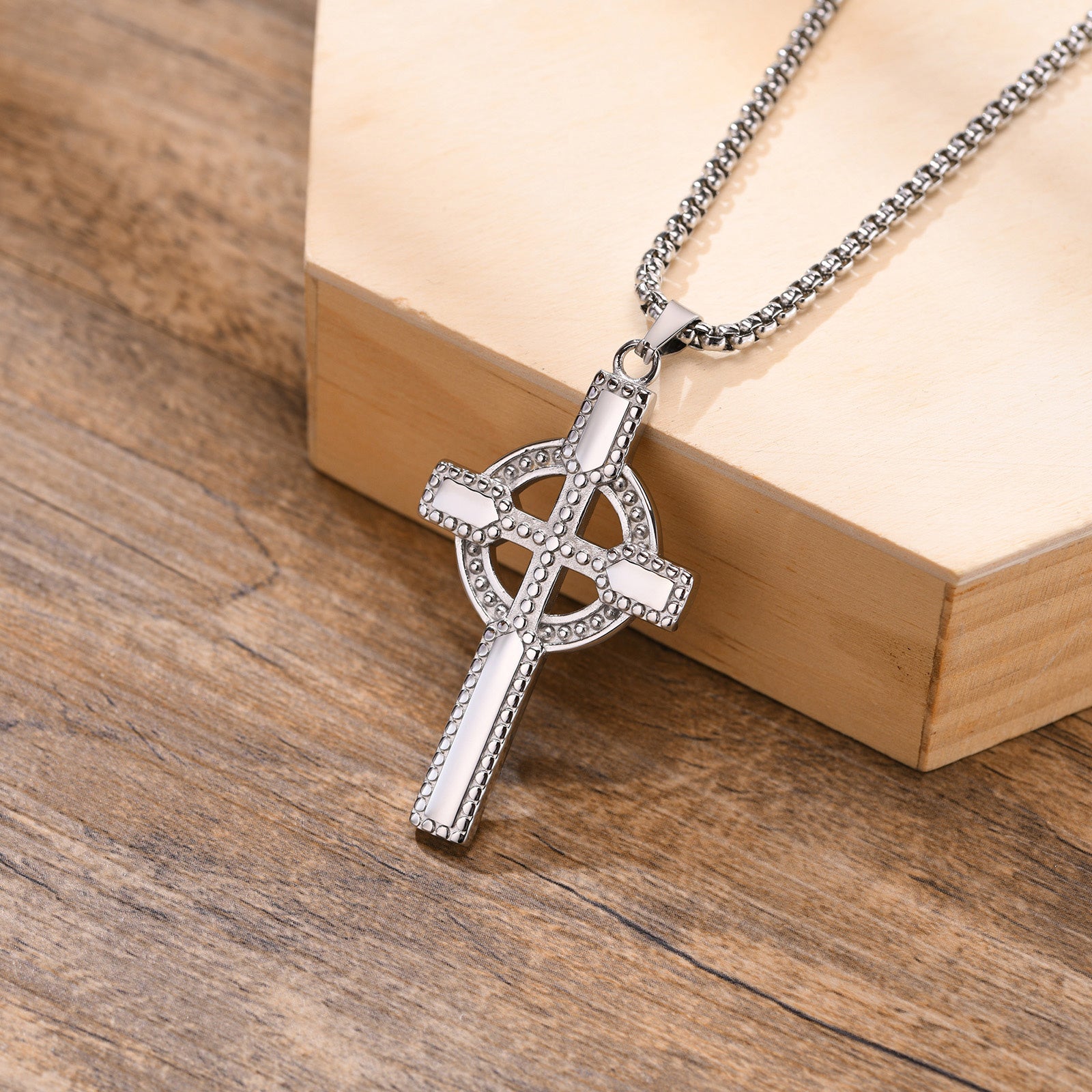 Stainless Steel Celtic Cross Necklace