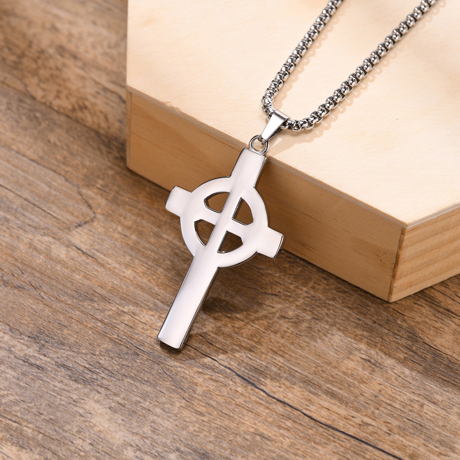 Stainless Steel Celtic Cross Necklace