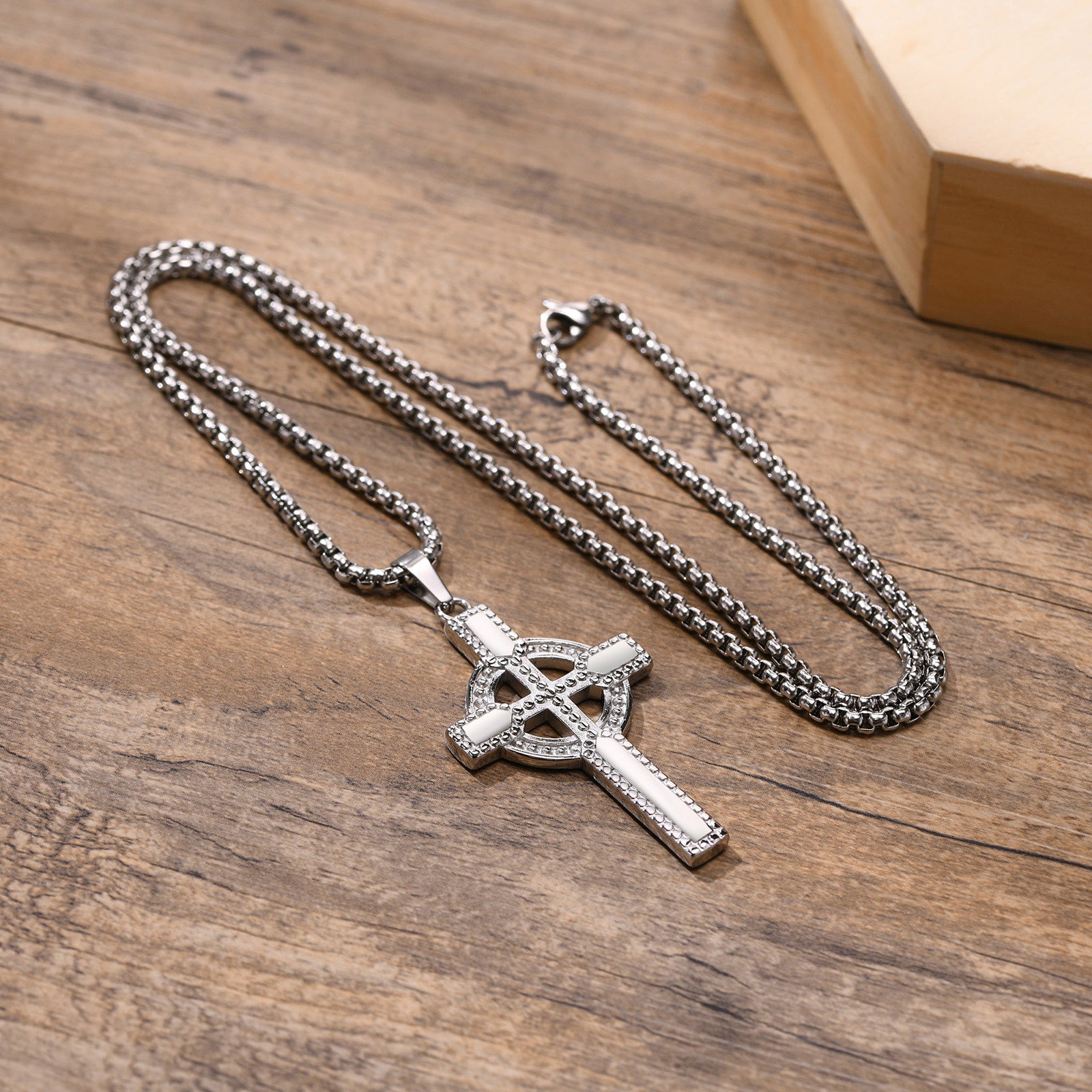 Stainless Steel Celtic Cross Necklace