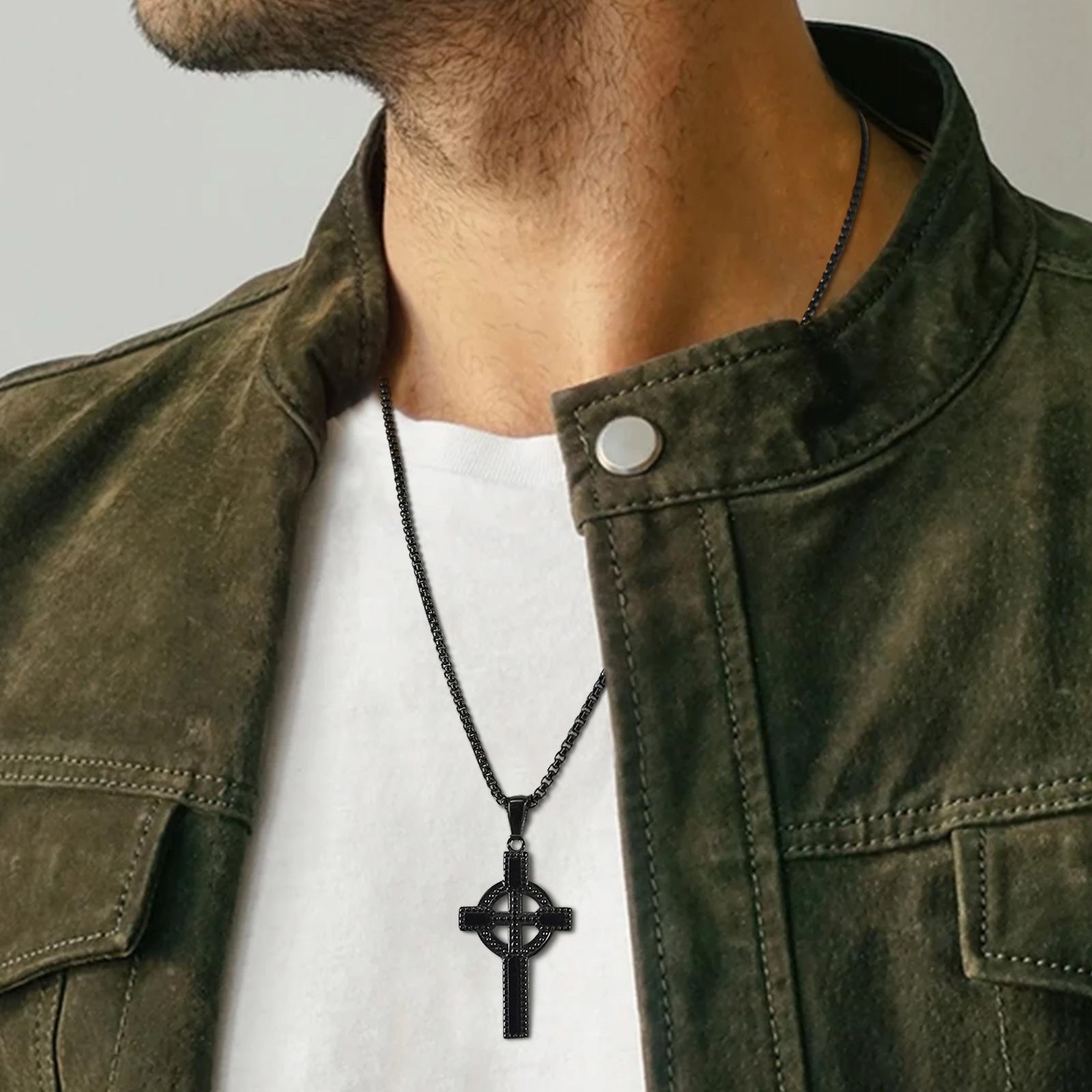 Stainless Steel Celtic Cross Necklace