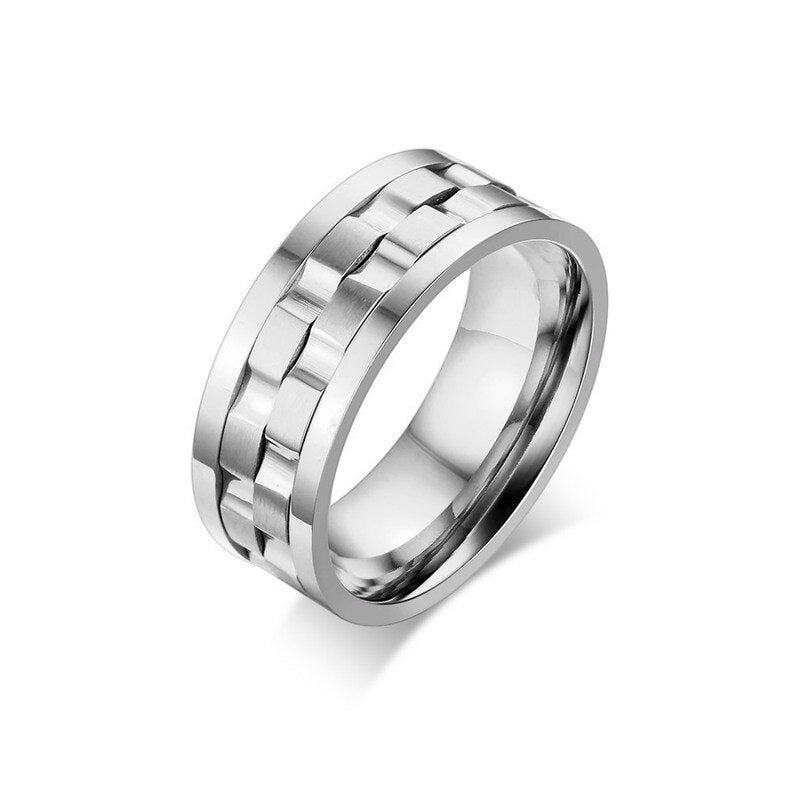 Stainless Steel Double Layer Spinner Ring