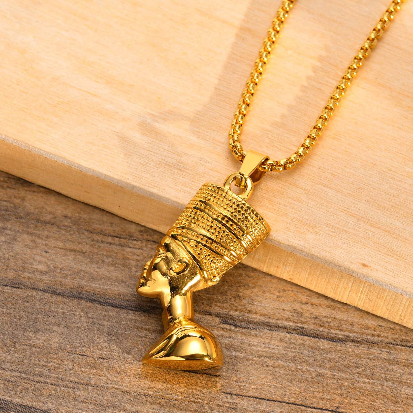 Stainless Steel Nefertiti Necklace