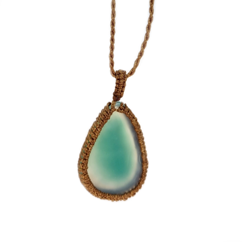 Natural Green Quartz Handmade Necklace