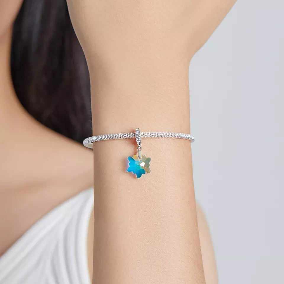 Sterling Silver Snowflake Dangle Charm