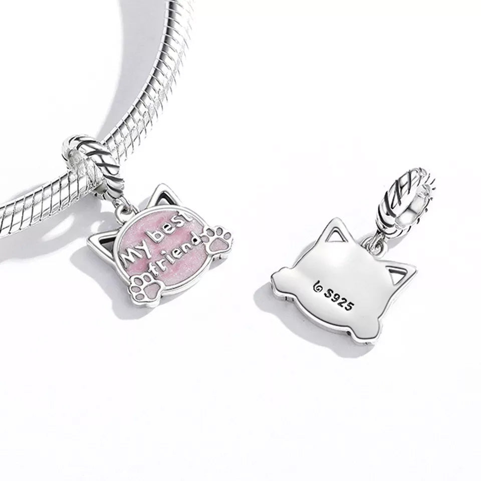 Sterling Silver My Best Friend Dangle Charm
