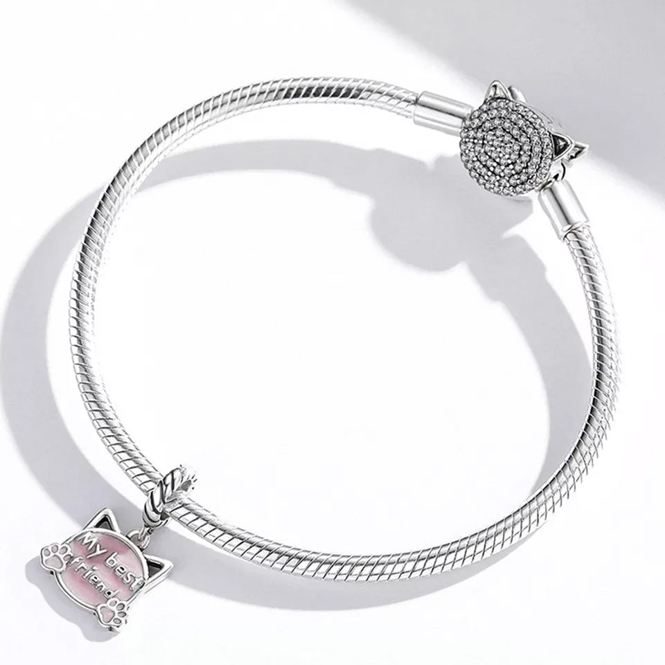 Sterling Silver My Best Friend Dangle Charm