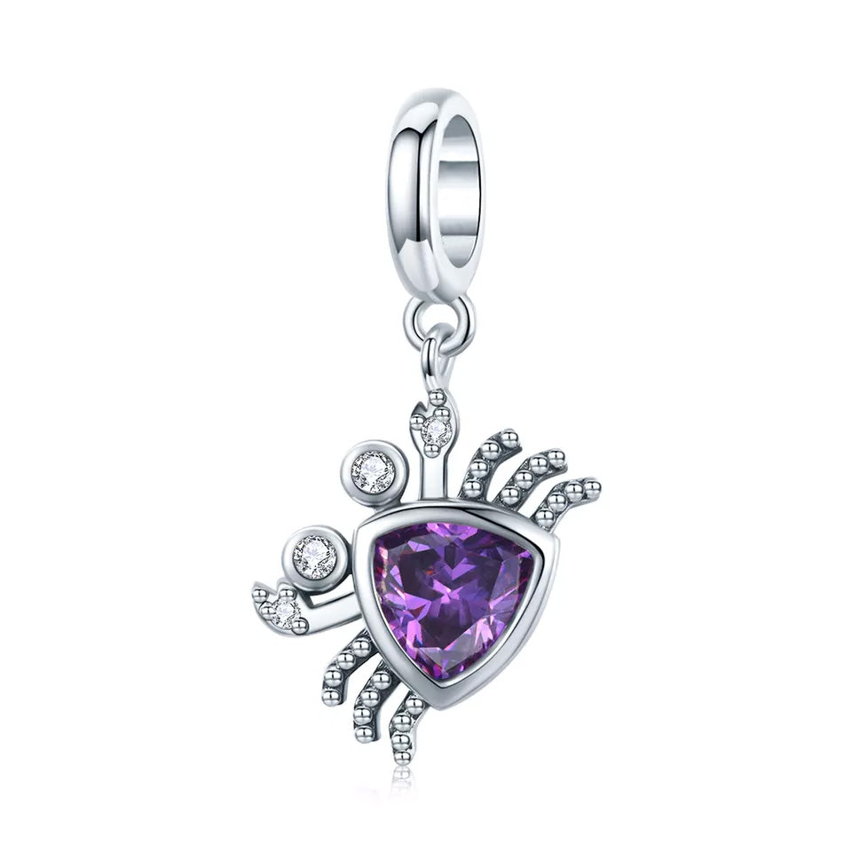 Sterling Silver Crab Dangle Charm