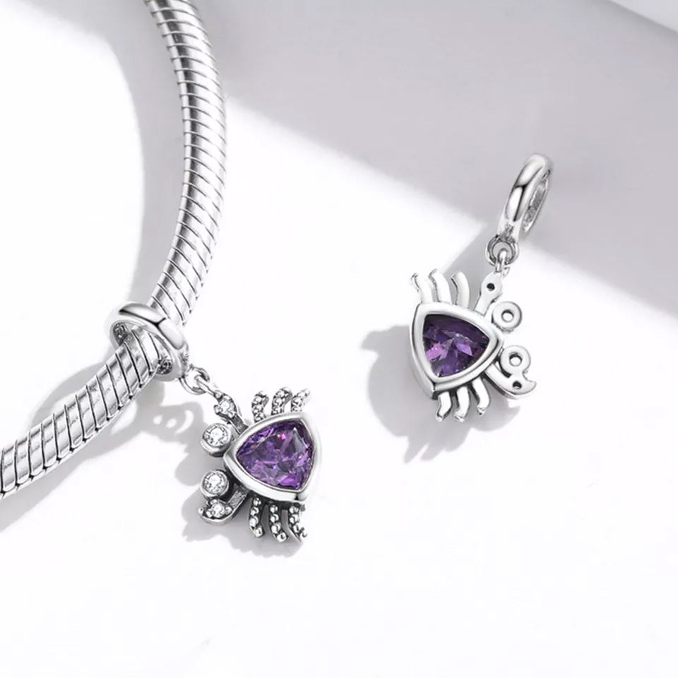 Sterling Silver Crab Dangle Charm