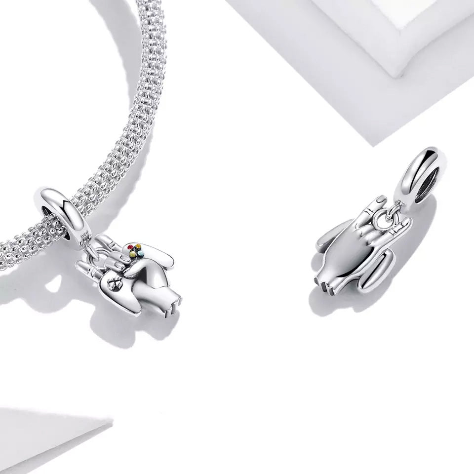 Sterling Silver Gamer Dangle Charm