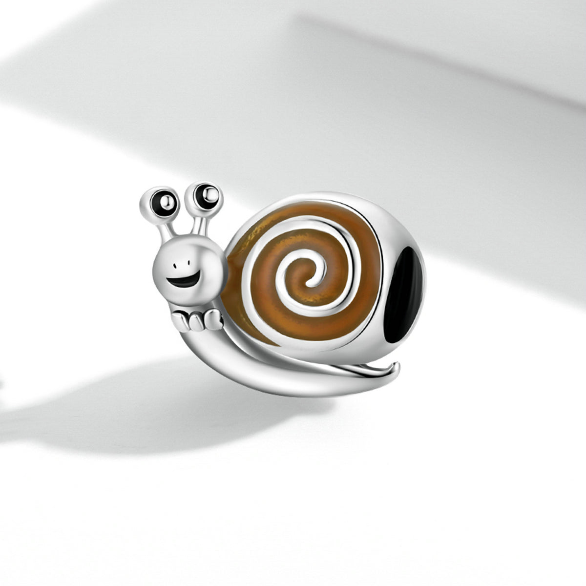 Sterling Silver Snail Hypoallergenic Bead Charm