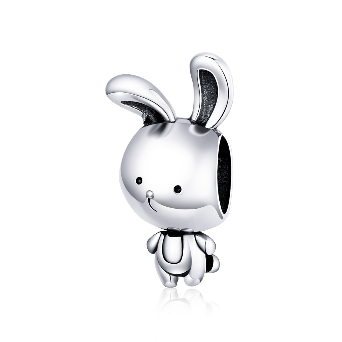 Sterling Silver Rabbit Hypoallergenic Bead Charm