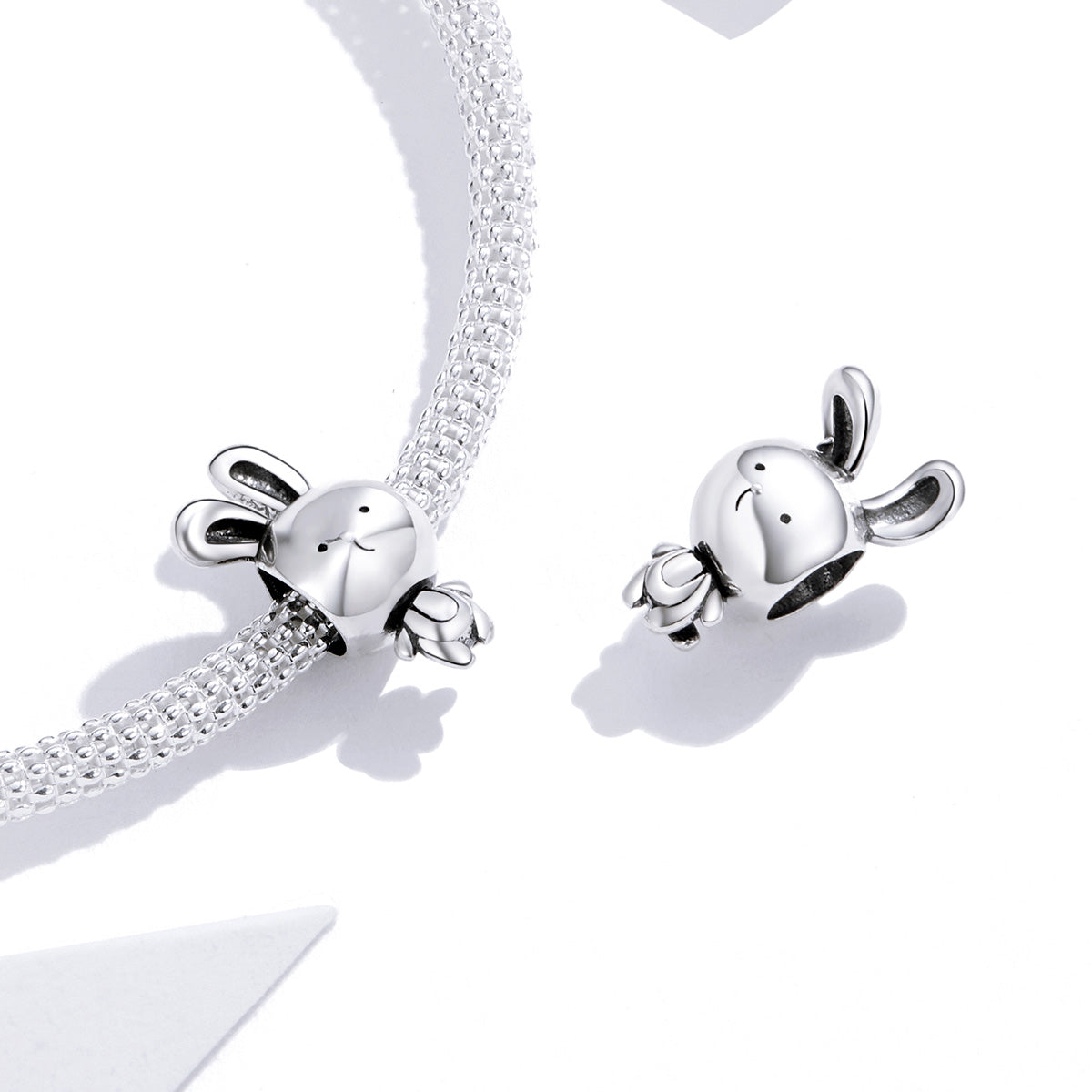 Sterling Silver Rabbit Hypoallergenic Bead Charm