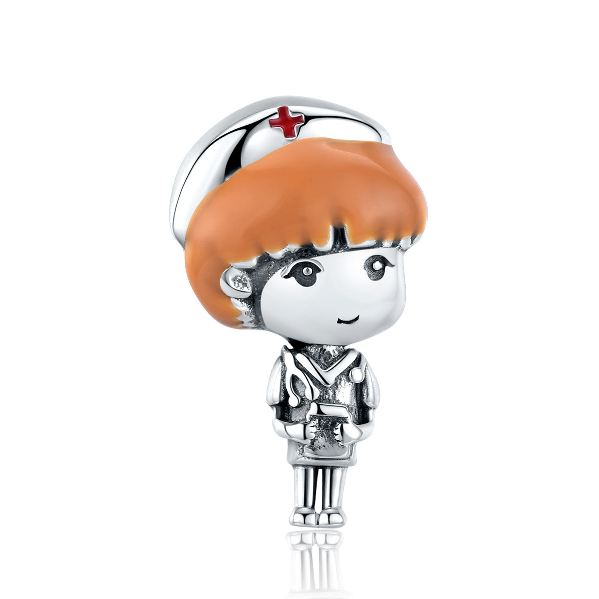 Sterling Silver Nurse Hypoallergenic Bead Charm