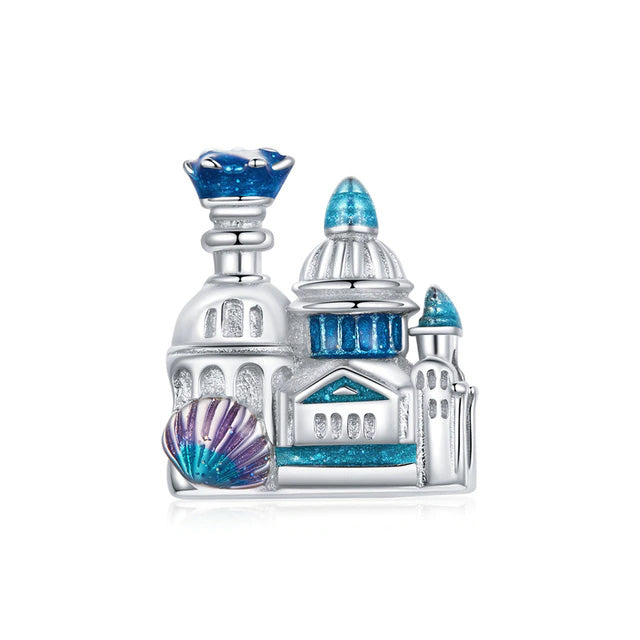 Sterling Silver Sea Castle Hypoallergenic Bead Charm