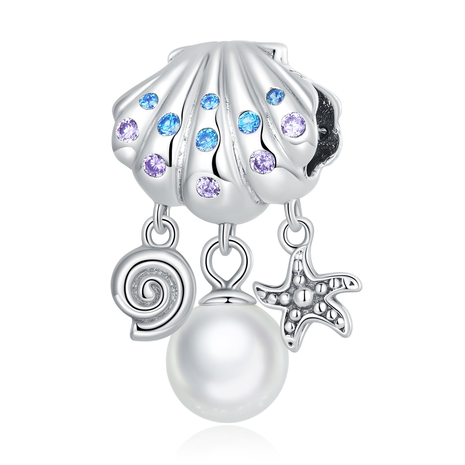 Sterling Silver Treasure of the Sea Hypoallergenic Bead Charm