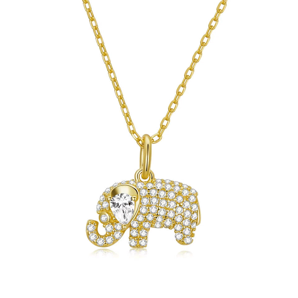 Sterling Silver Baby Elephant Hypoallergenic Necklace