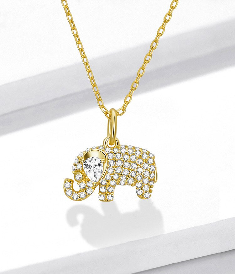 Sterling Silver Baby Elephant Hypoallergenic Necklace