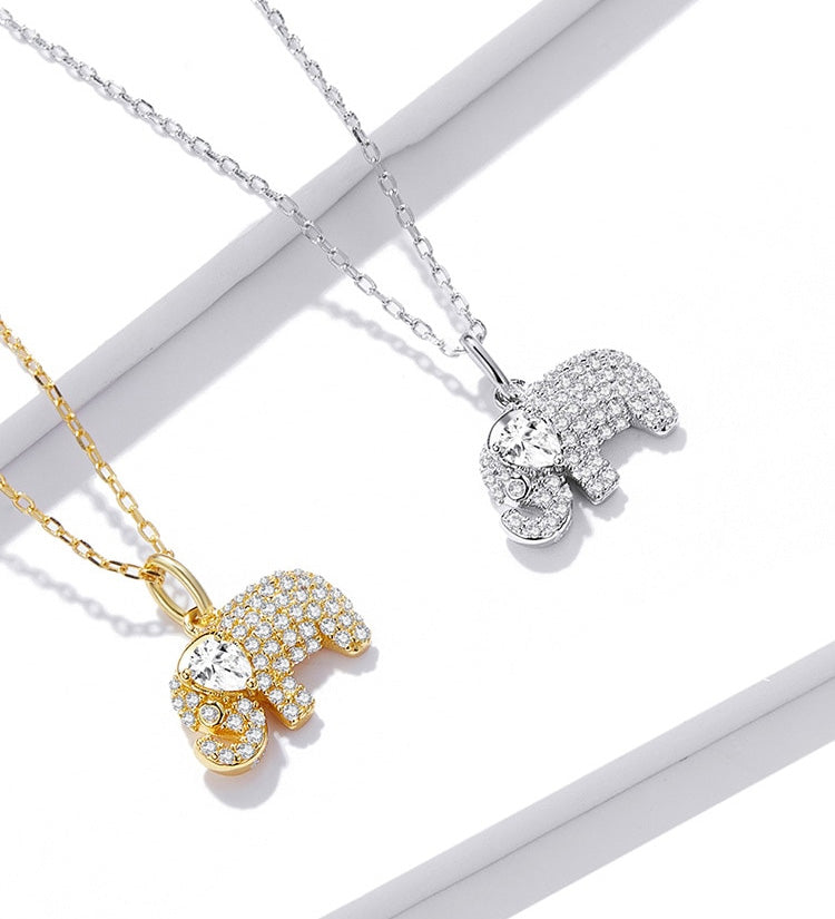 Sterling Silver Baby Elephant Hypoallergenic Necklace