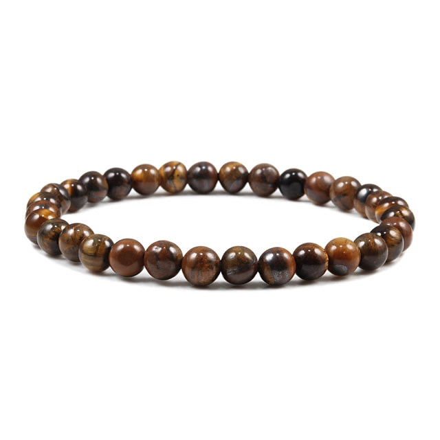 6mm/8mm/10mm/12mm Natural Tigers Eye Stone Bracelet