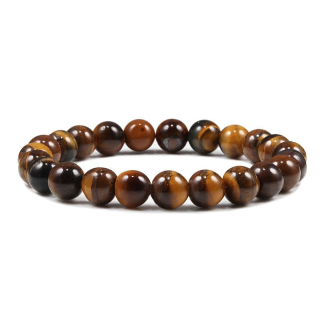 6mm/8mm/10mm/12mm Natural Tigers Eye Stone Bracelet