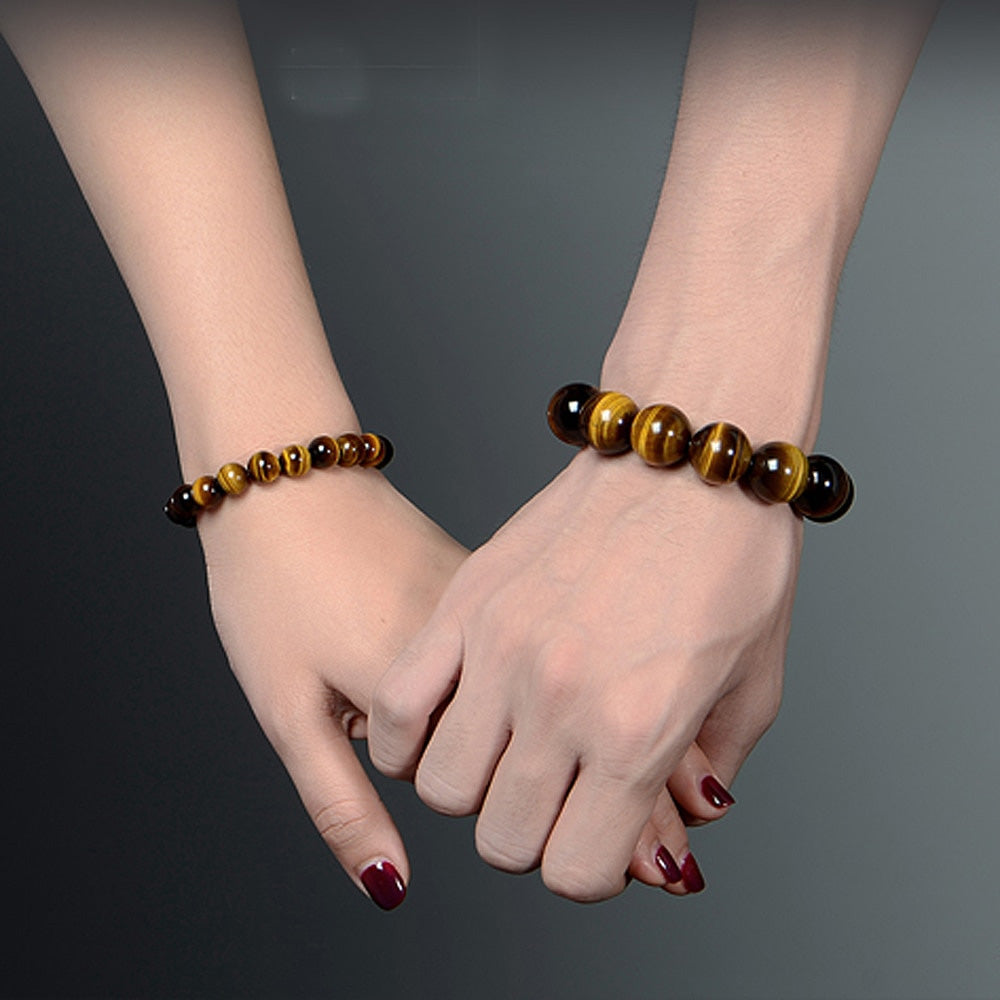 6mm/8mm/10mm/12mm Natural Tigers Eye Stone Bracelet
