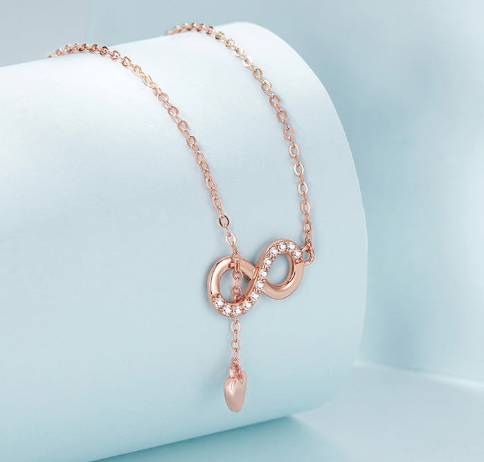 Sterling Silver Forever Love Hypoallergenic Y Necklace