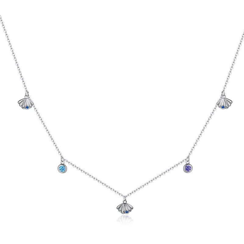 Sterling Silver Seashell Hypoallergenic Choker Necklace