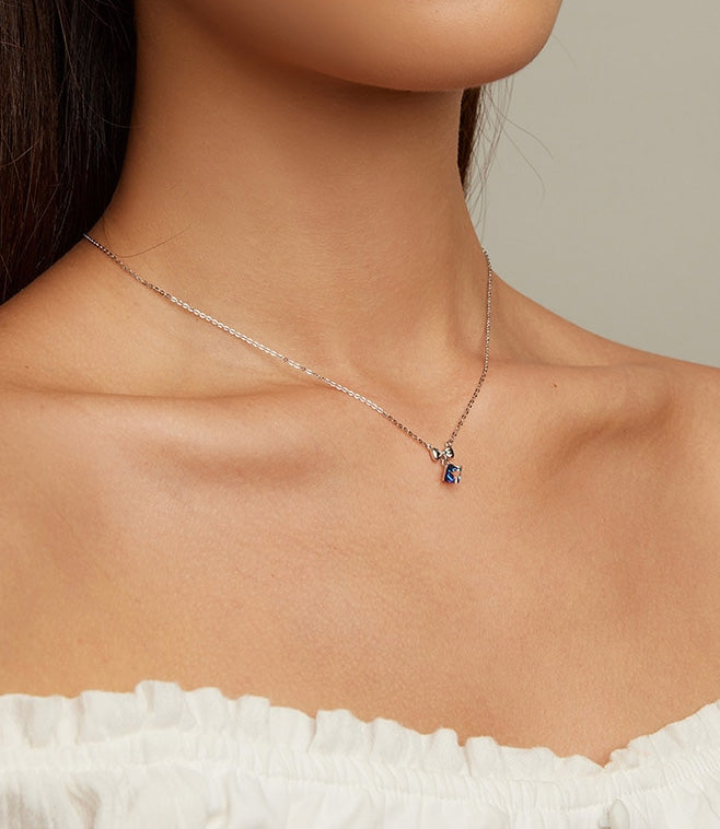 Sterling Silver Luxury Crystal Hypoallergenic Necklace