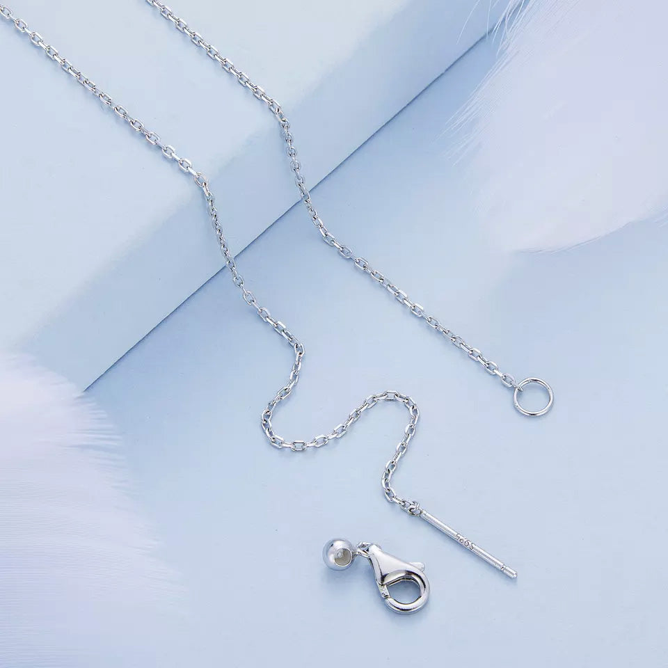Sterling Silver Rainbow Butterfly Hypoallergenic Necklace