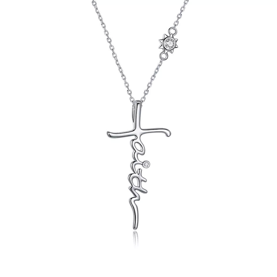 Sterling Silver Faith Hypoallergenic Necklace