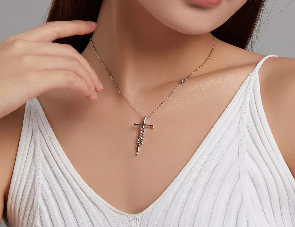 Sterling Silver Faith Hypoallergenic Necklace