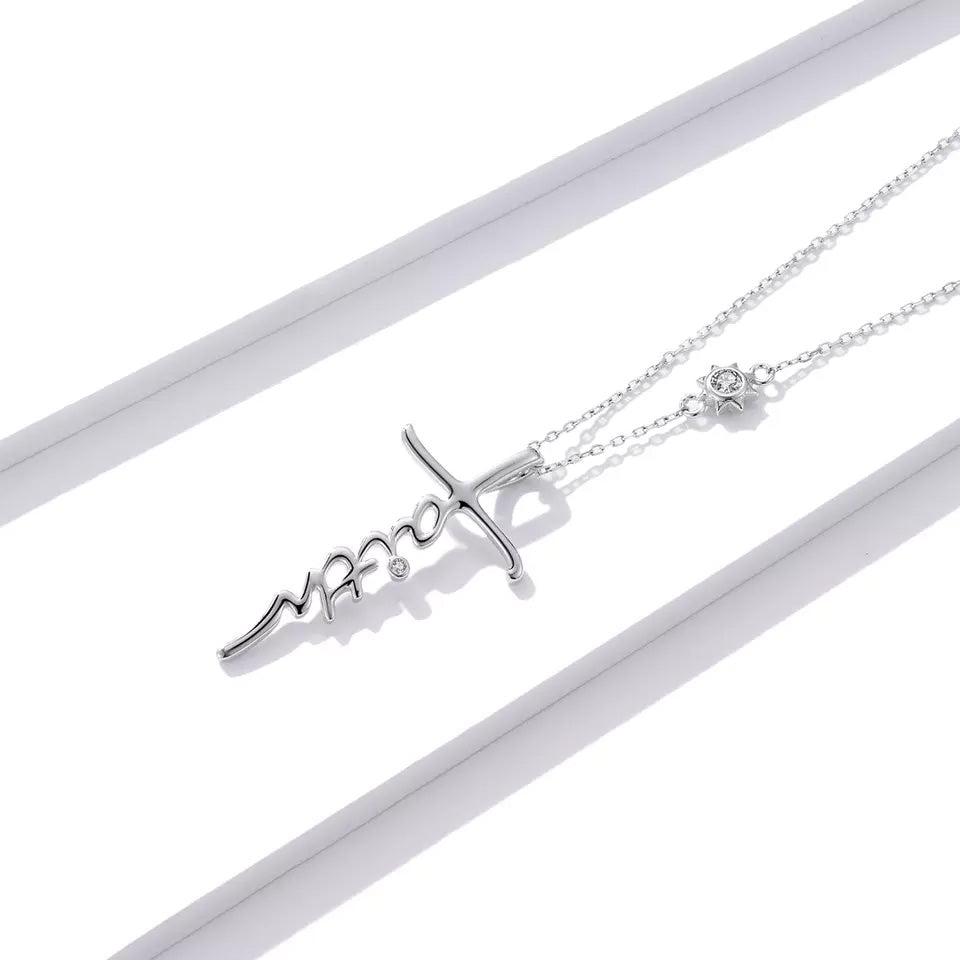 Sterling Silver Faith Hypoallergenic Necklace