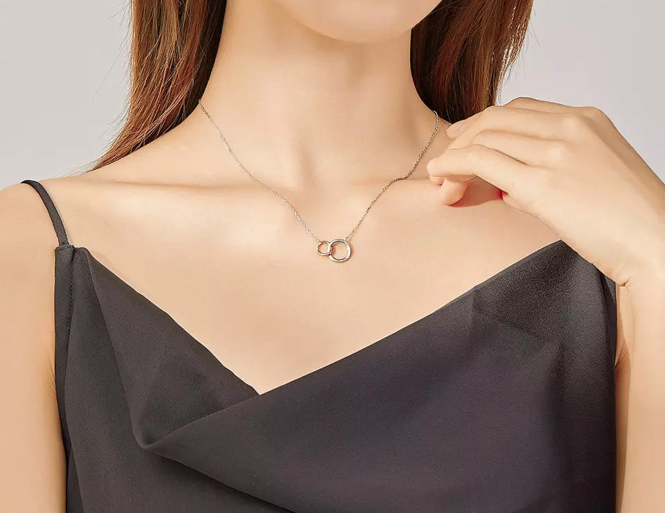 Sterling Silver Miss & Love Hypoallergenic Necklace