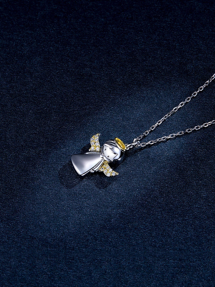 Sterling Silver Little Angel Hypoallergenic Necklace