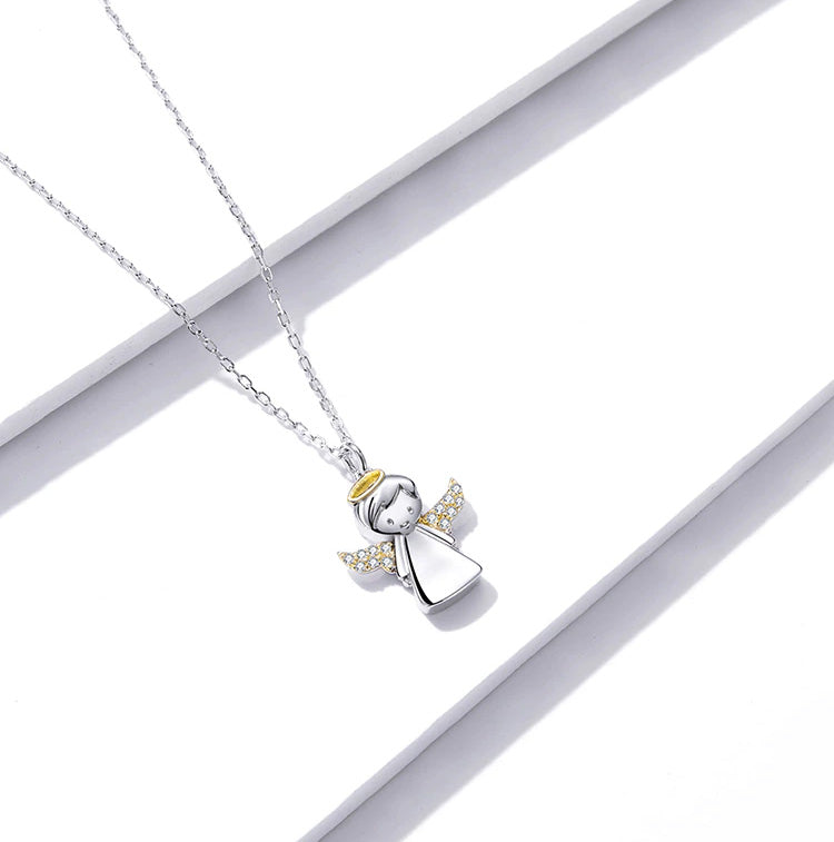 Sterling Silver Little Angel Hypoallergenic Necklace