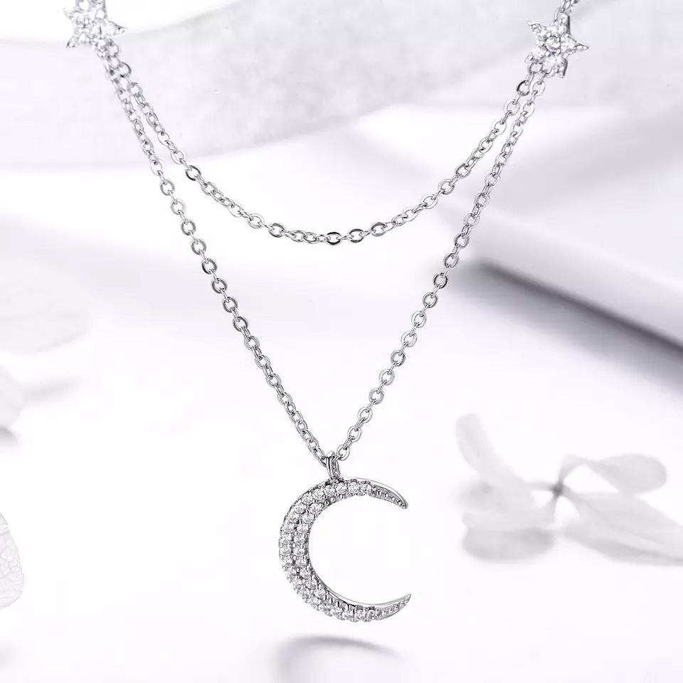 Sterling Silver Brilliant Sky Hypoallergenic Necklace