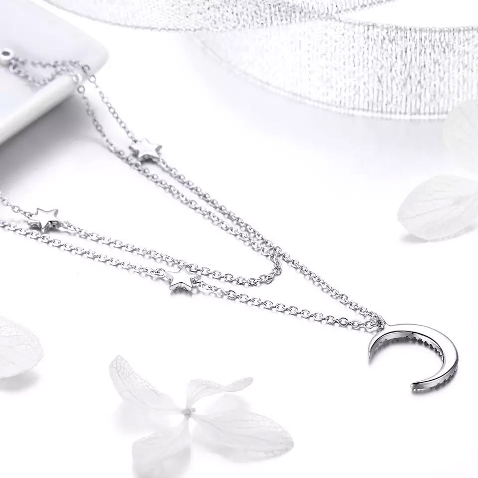 Sterling Silver Brilliant Sky Hypoallergenic Necklace