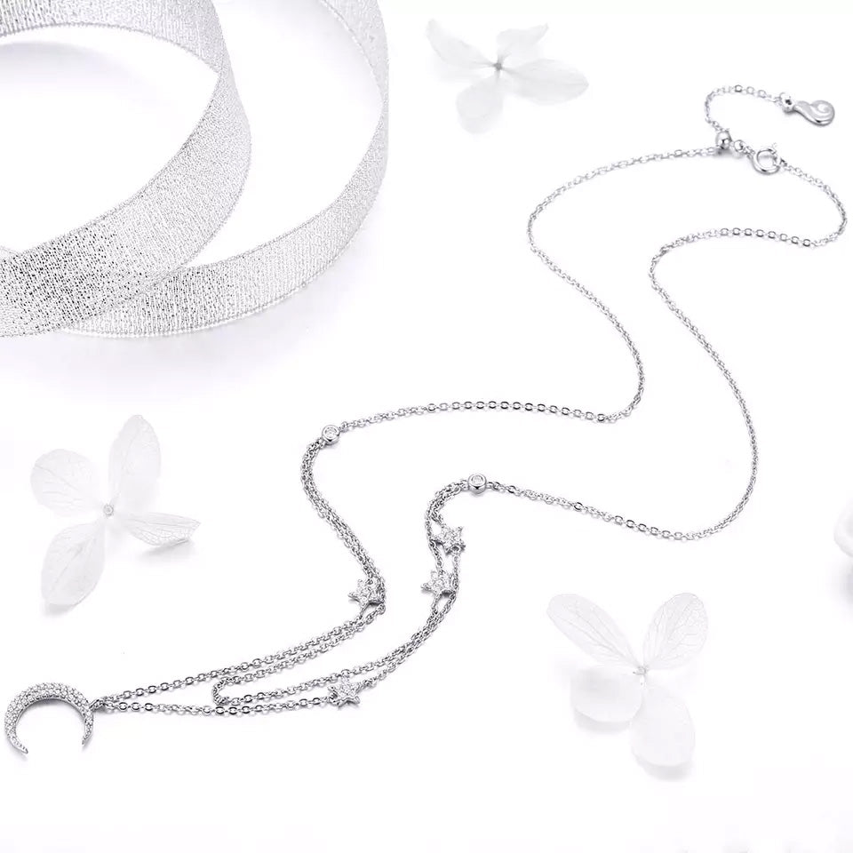 Sterling Silver Brilliant Sky Hypoallergenic Necklace