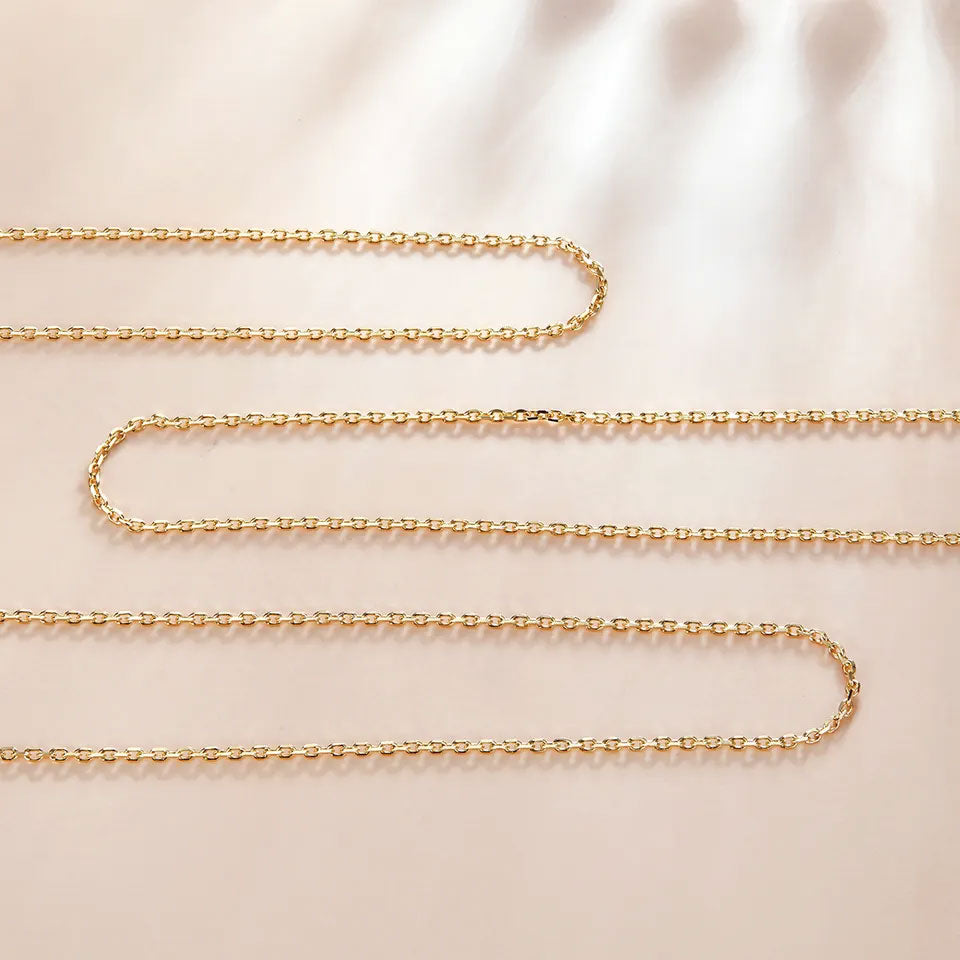 Sterling Silver Cable Chain Hypoallergenic Necklace