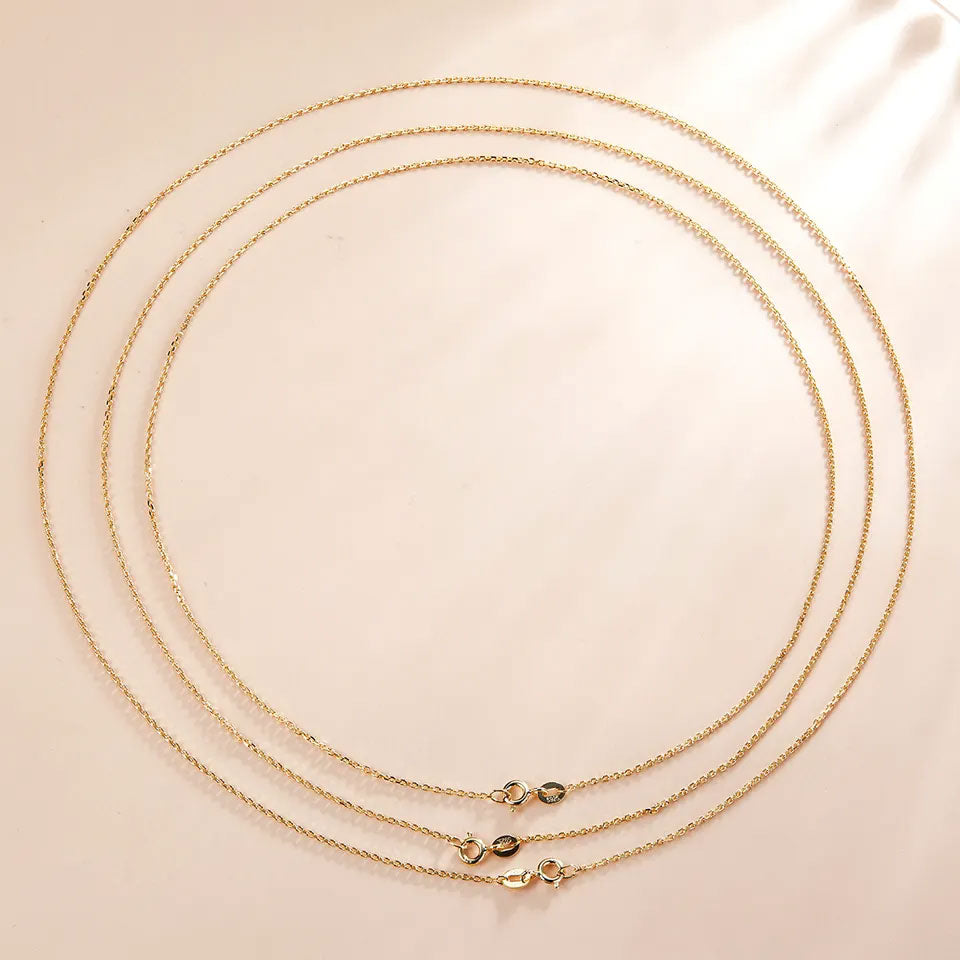 Sterling Silver Cable Chain Hypoallergenic Necklace