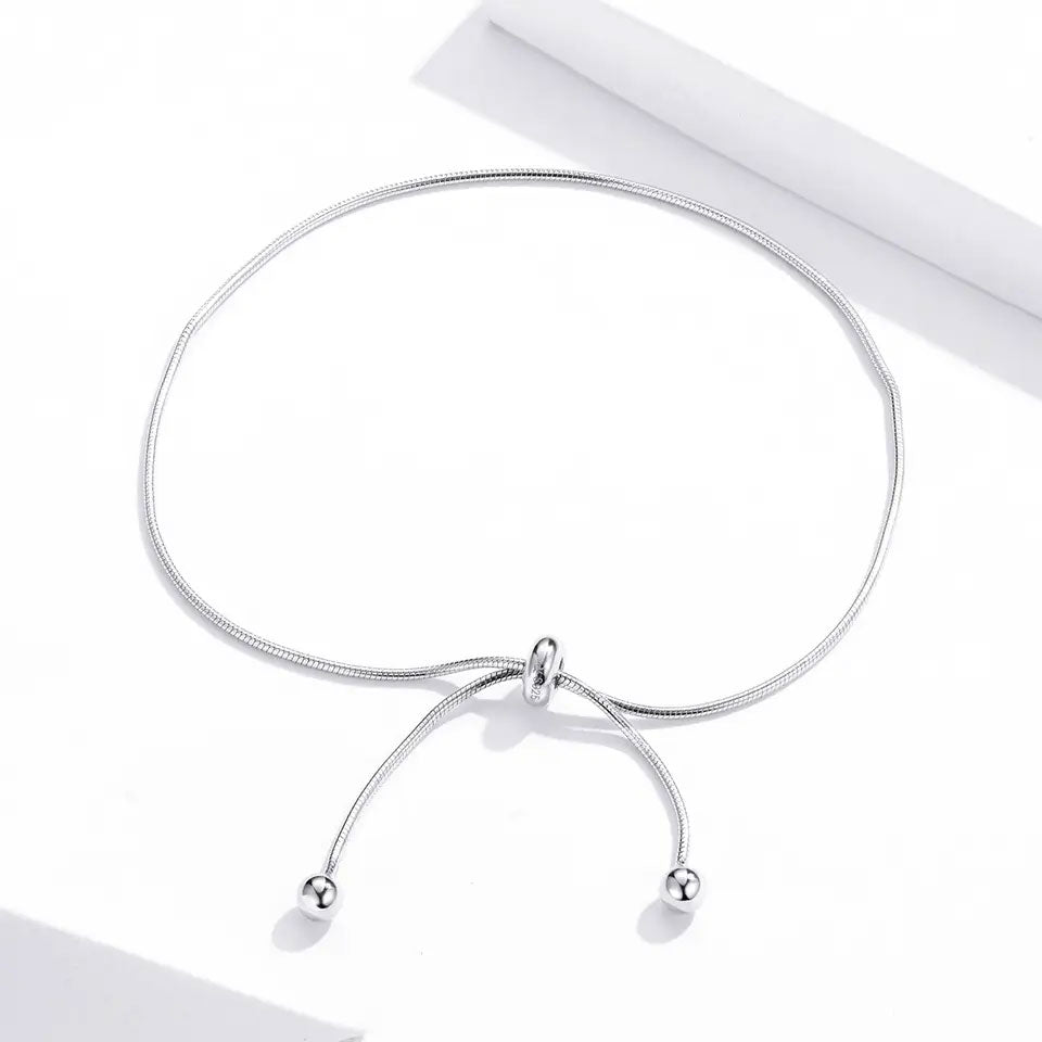 Sterling Silver Simple Snake Chain Hypoallergenic Anklet