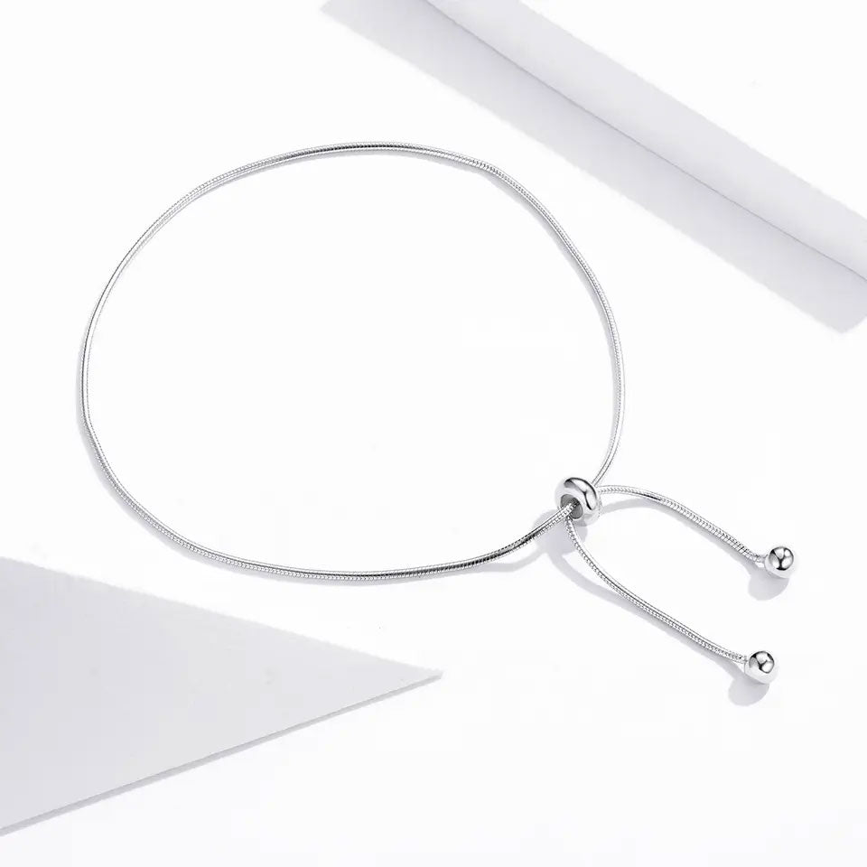Sterling Silver Simple Snake Chain Hypoallergenic Anklet