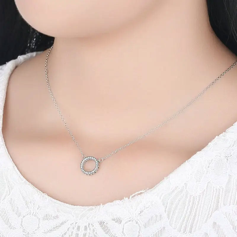 Sterling Silver Fine Circle Hypoallergenic Necklace